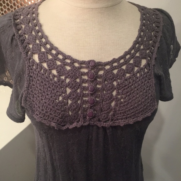 Blue Knit Robin K Top, Size: L - Picture 5 of 8